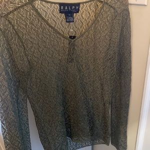 Ralph Lauren Lace Shirt Vneck